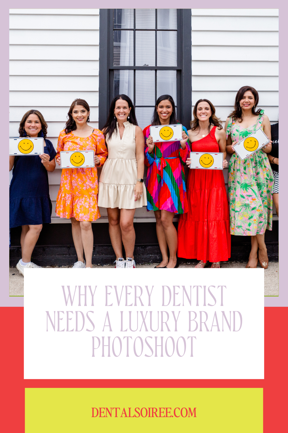 Dentist during luxury brand photoshoot for Instagram content
